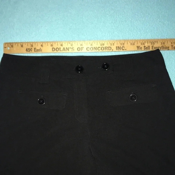 DRESSBARN wide leg black crop pants 4 pockets size 8 - Picture 5 of 10